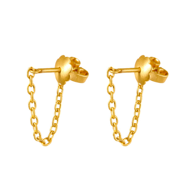 ハンドメイド・チェーン ピアス - マリーエレーヌ ドゥ タイヤック