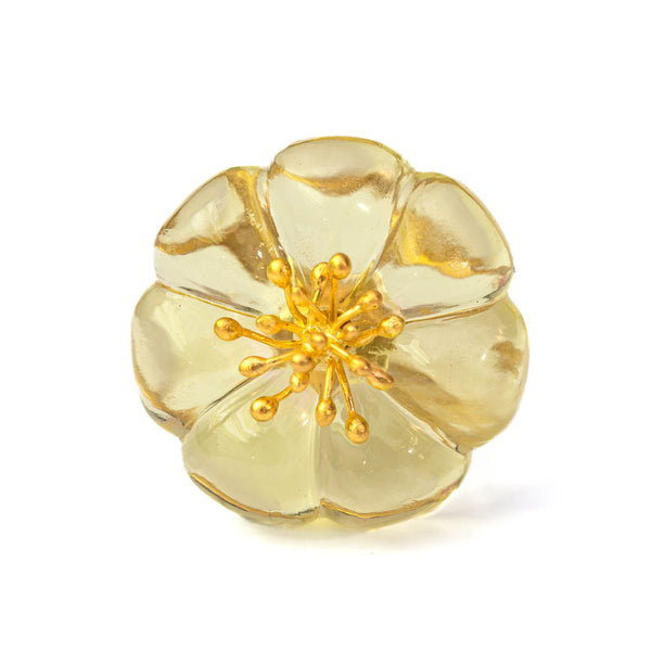 レモンクォーツ ”プラム・ブロッサム” リング - マリーエレーヌ ドゥ