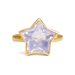 ラベンダークォーツ "カシオペア・スター" リング LAVENDER QUARTZ