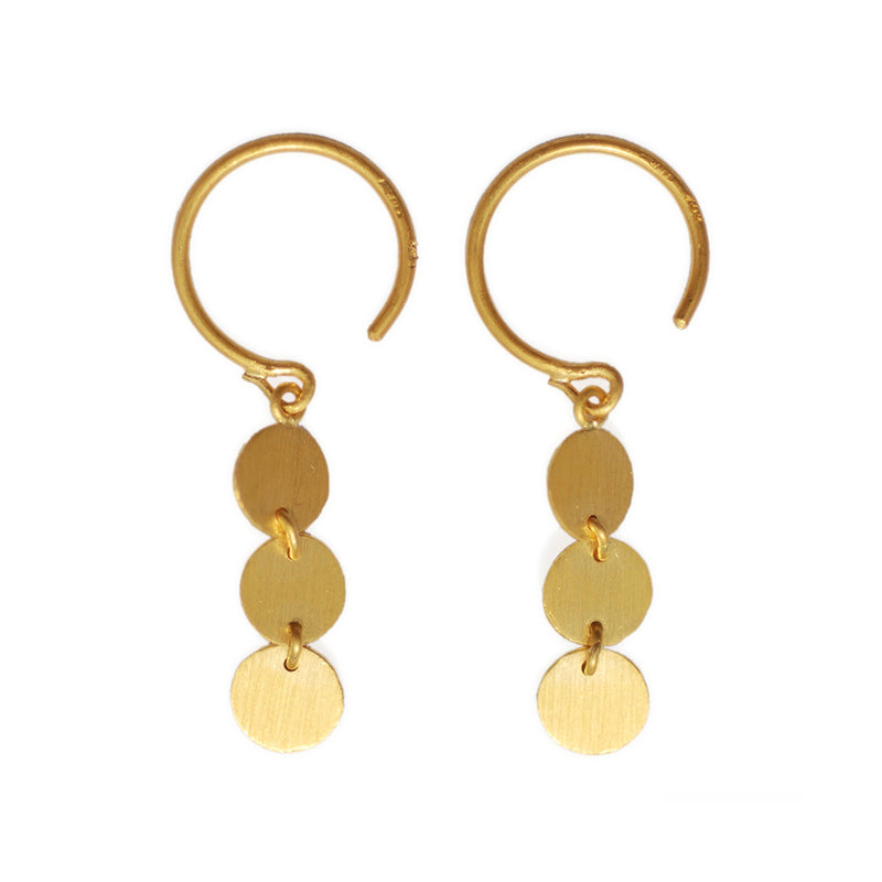 パイエット ピアス （3 連）GOLD