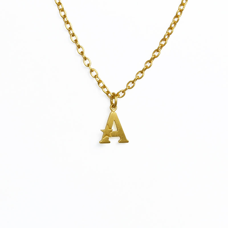 アルファベット "A" ペンダント チャーム GOLD