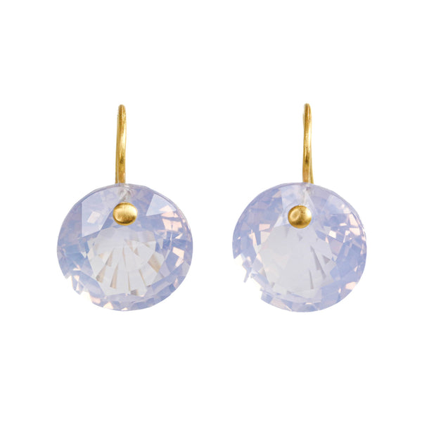 ラベンダークォーツ "ブリリアント" ピアス LAVENDER QUARTZ