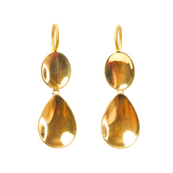 スモール "ミラー" ドロップ ピアス GOLD