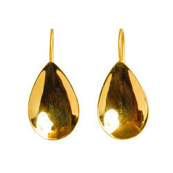 ミラー” ペアーシェイプ ピアス - マリーエレーヌ ドゥ タイヤック