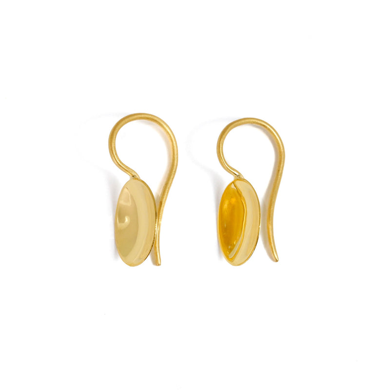 マリーエレーヌ-ドゥ-タイヤック-ゴールド-スモール-ミラー-オーバル-ピアス