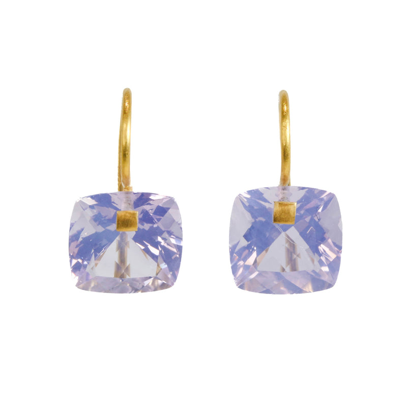 ラベンダークォーツ スモール "サマー" ピアス LAVENDER QUARTZ