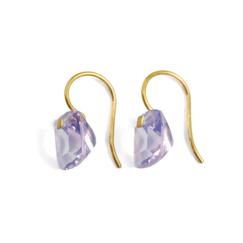 ラベンダークォーツ スモール "サマー" ピアス LAVENDER QUARTZ