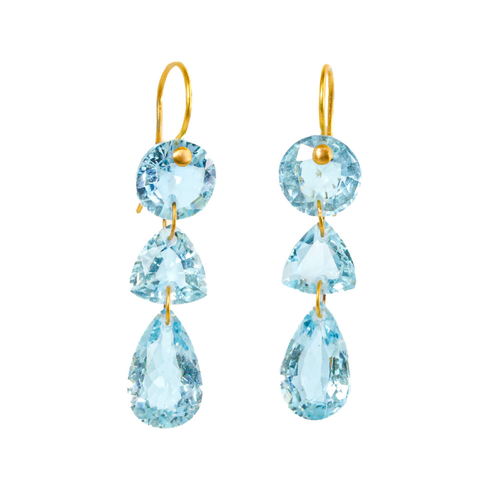 マリーエレーヌ K20 イエローサファイア レモンクォーツ ピアス ゴールド 746-gem-earrings-lemon-quartz-