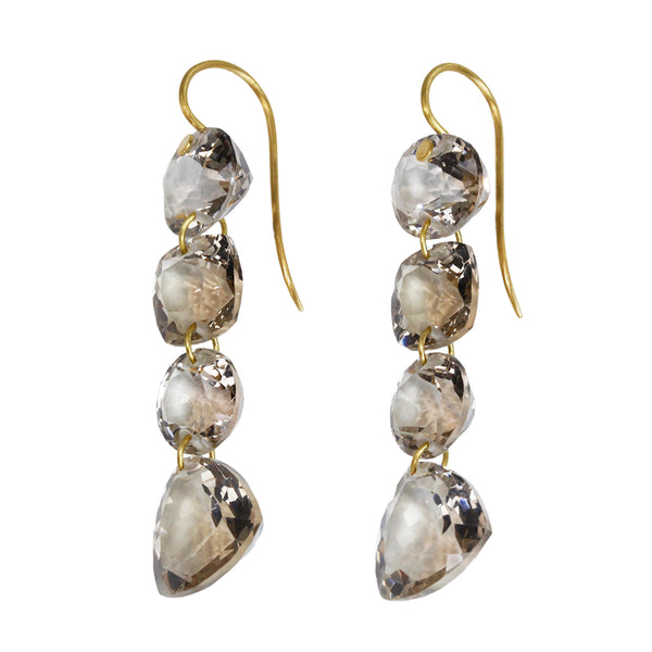 マリーエレーヌ-ドゥ-タイヤック-ゴールド-アラベラ-ピアス-スモーキー-クォーツ