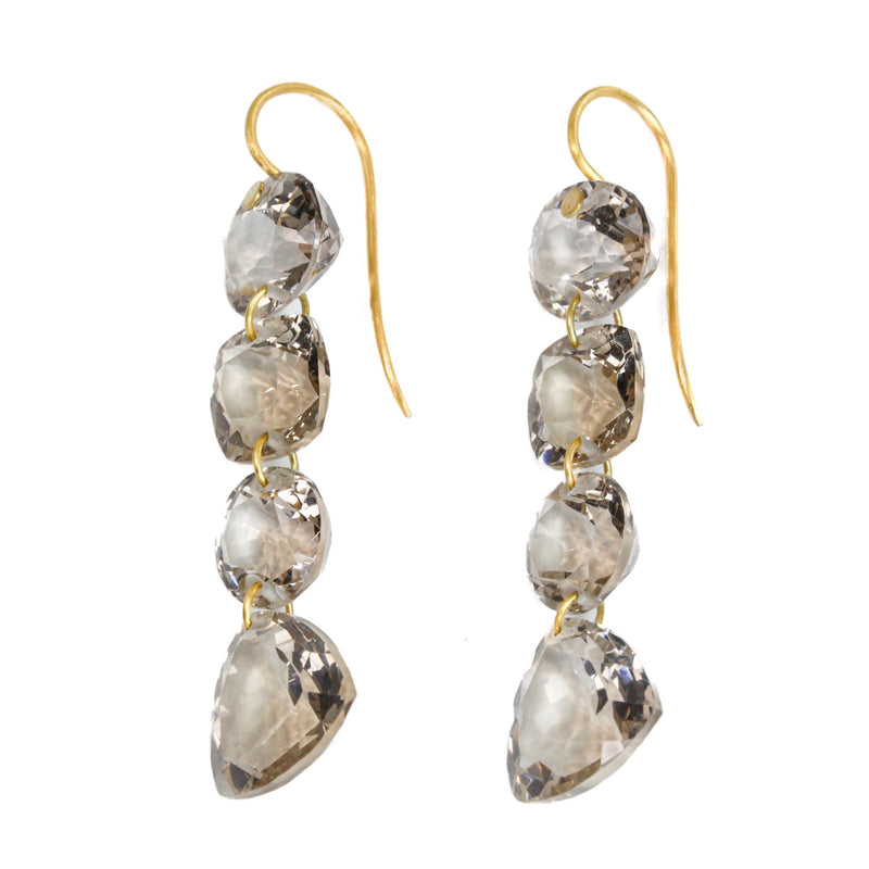 スモーキークォーツ “アラベラ” ピアス - マリーエレーヌ ドゥ