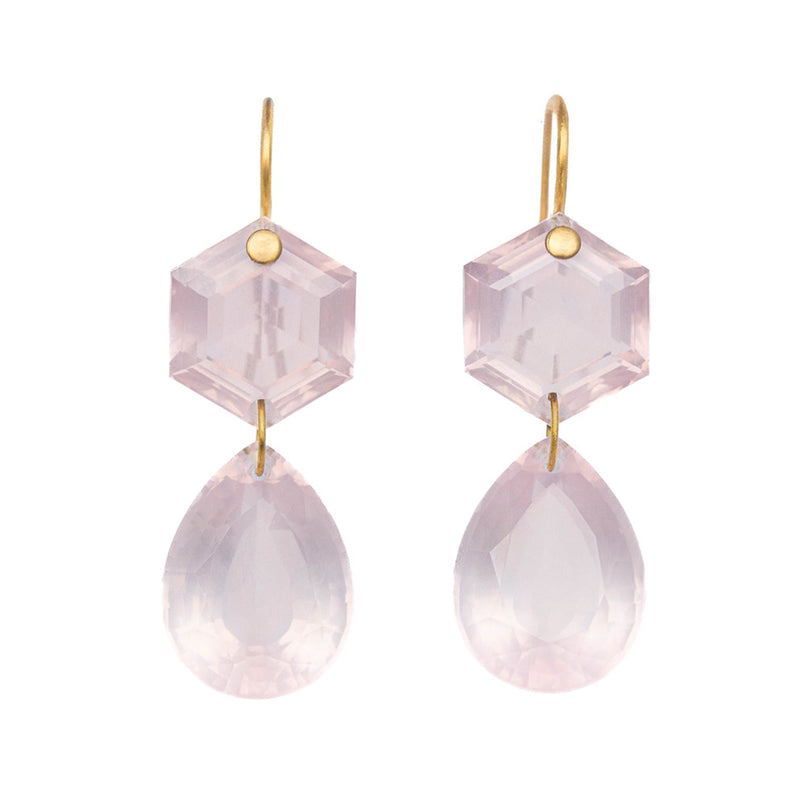 マリーエレーヌ-ドゥ-タイヤック-ビアンカ-ピアス-ローズ-クォーツ-ゴールド