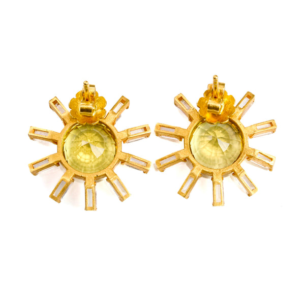 マリーエレーヌ-ドゥ-タイヤック-ゴールド-ラナ-t-スタット-ピアス-レモン-クォーツ-レインボームーンストーン