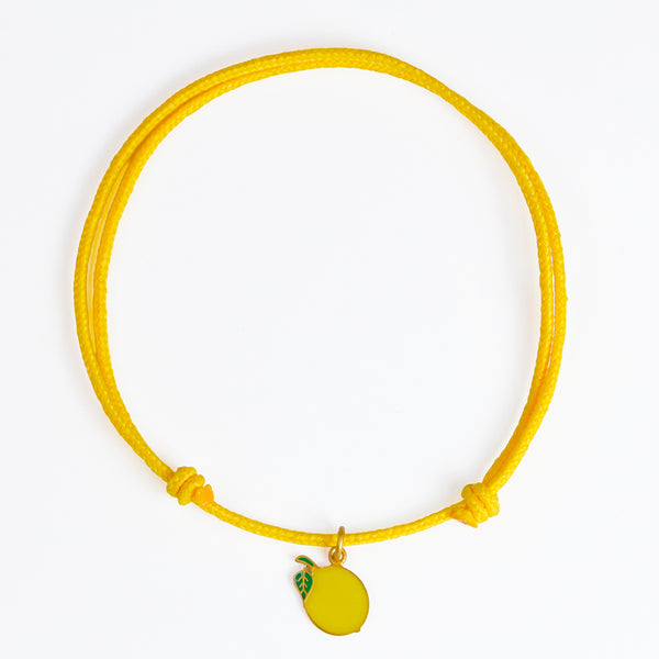 エナメル "レモン" チャーム ENAMEL GOLD