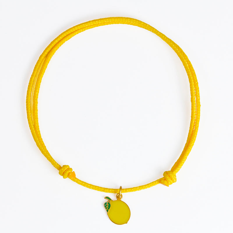 エナメル "レモン" チャーム ENAMEL GOLD