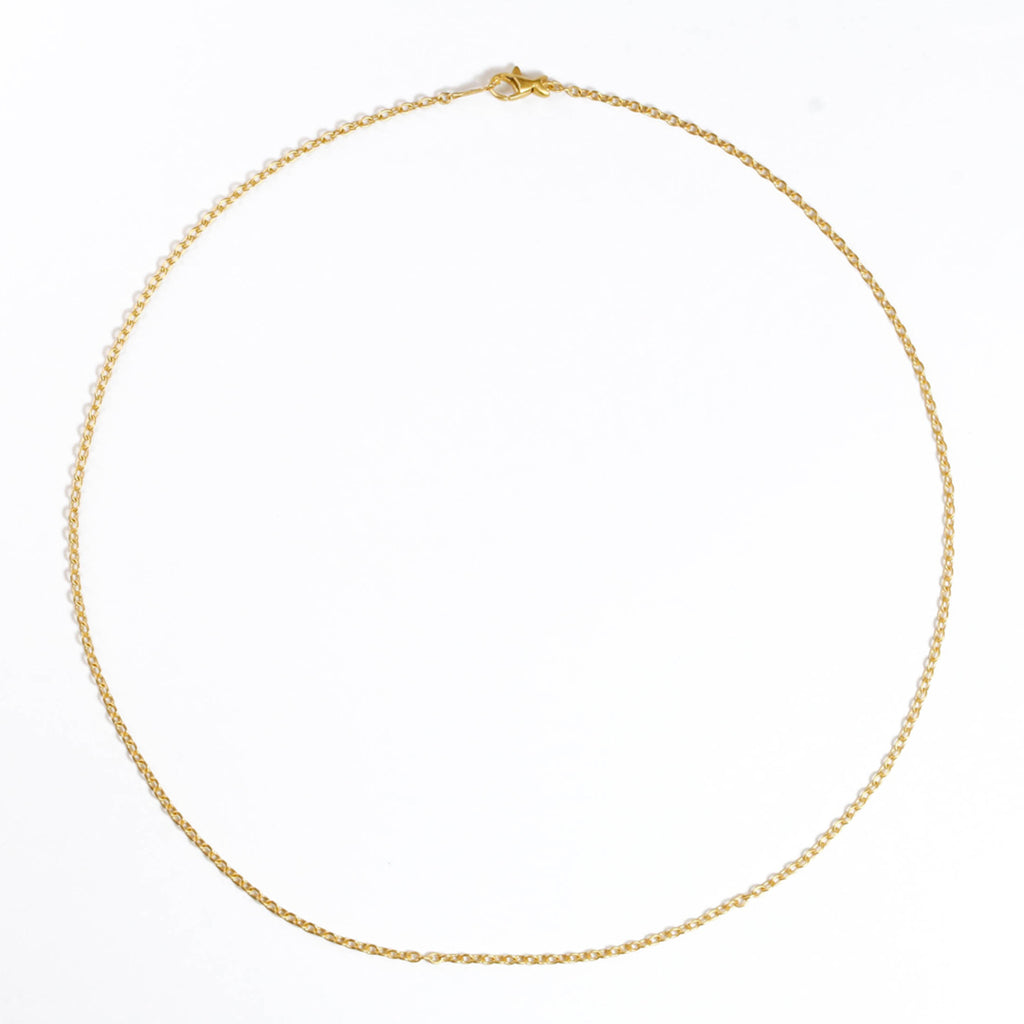 ハンドメイド・チェーン ネックレス (フィッシュクラスプ) - マリー