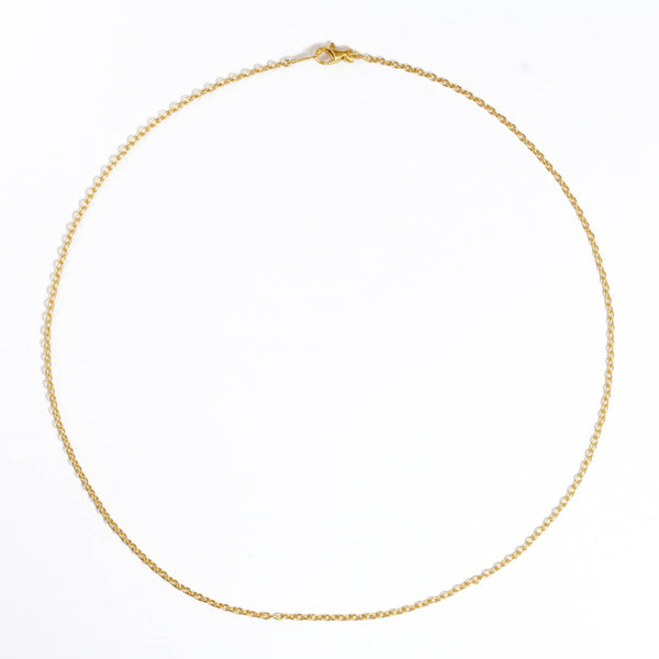 ハンドメイド・チェーン ネックレス （フィッシュクラスプ） GOLD