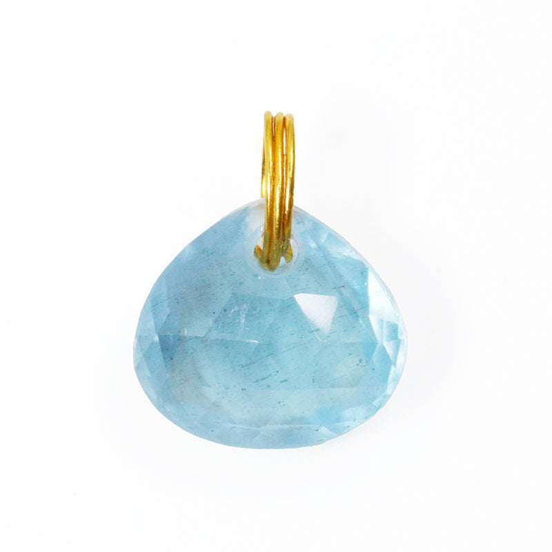 ミルキーアクアマリン ブリオレット ペンダント MILKY AQUAMARINE