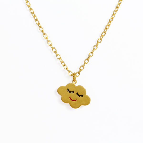 エナメル ラージ "スリーピング・クラウド" ペンダント ENAMEL GOLD