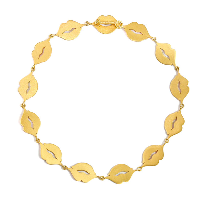 エナメル "フライング・キス" ブレスレット ENAMEL GOLD