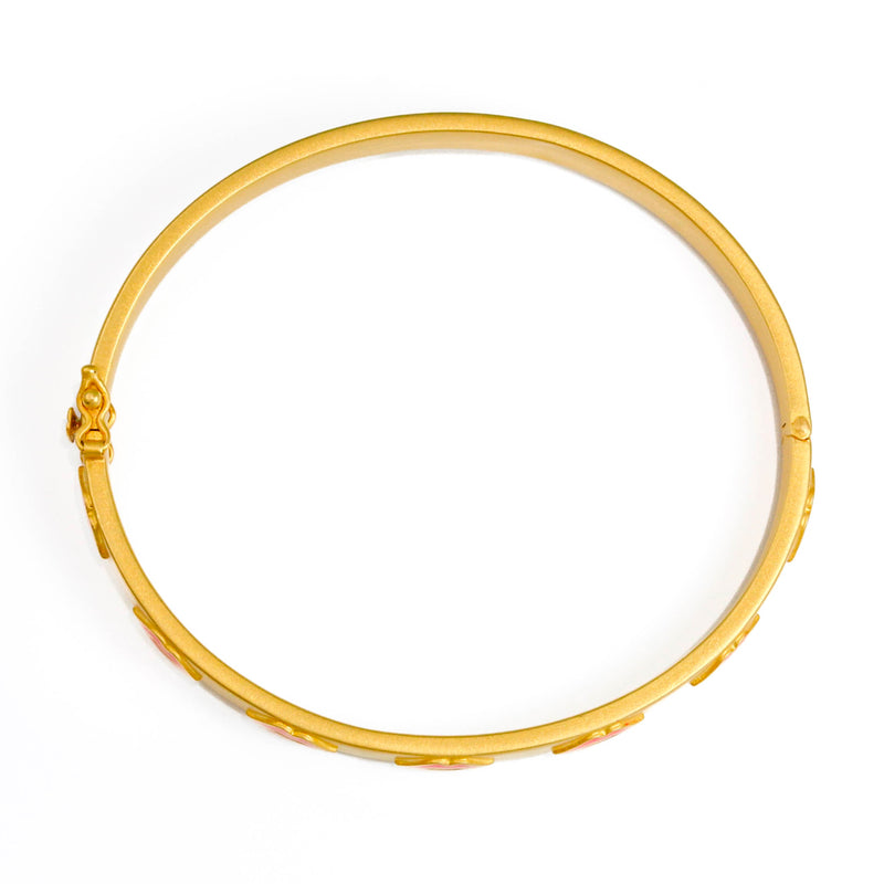 マリーエレーヌ-ドゥ-タイヤック-ブレスレット-スモール-オーバル-フライング-キス-エナメル-ゴールド