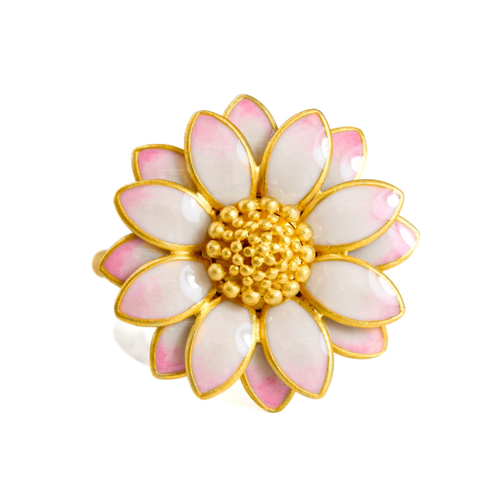 ピンク・エナメル サンフラワー