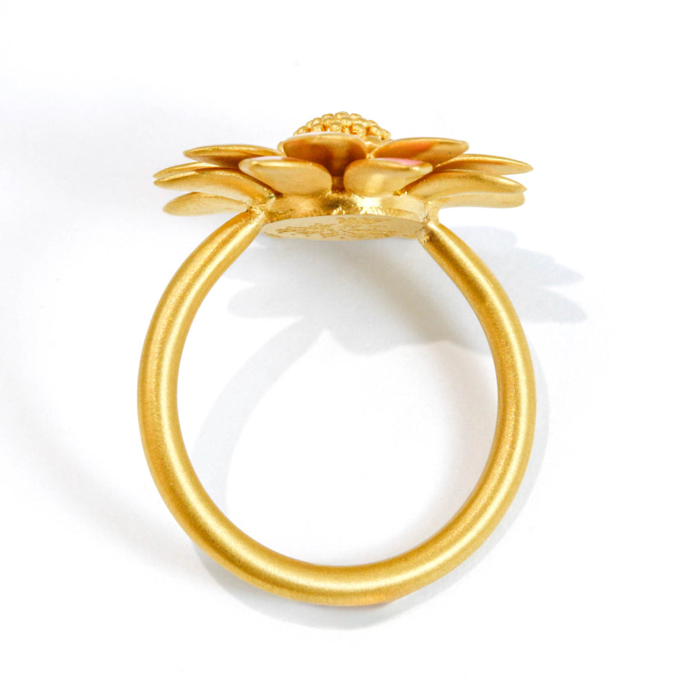 ピンク・エナメル サンフラワー