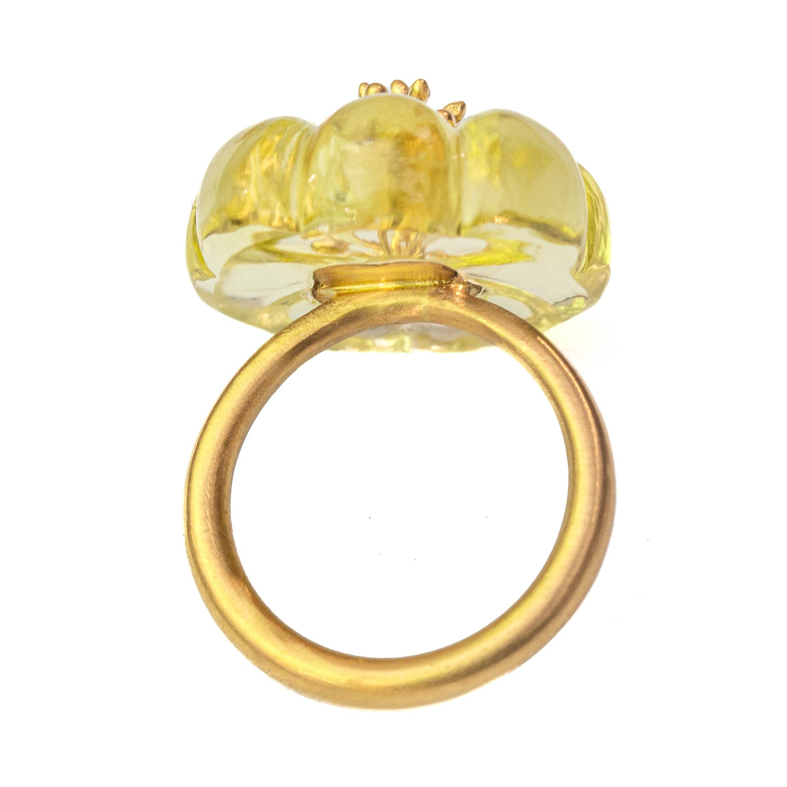 レモンクォーツ ”プラム・ブロッサム” リング - マリーエレーヌ ドゥ