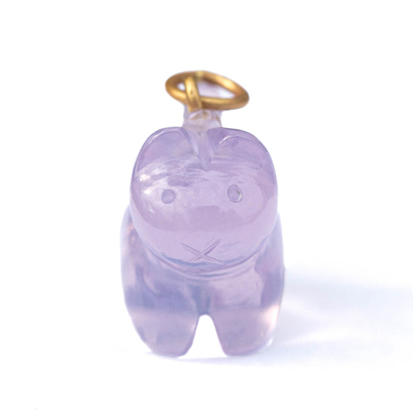 ラベンダークォーツ “フェリックス・ザ・キャット” ペンダント LAVENDER QUARTZ
