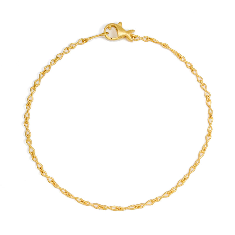 ハンドメイド・チェーン ブレスレット（フィッシュクラスプ）- マリー