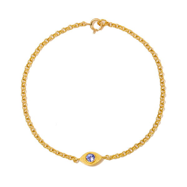タンザナイト "エヴィル・アイ" ブレスレット TANZANITE