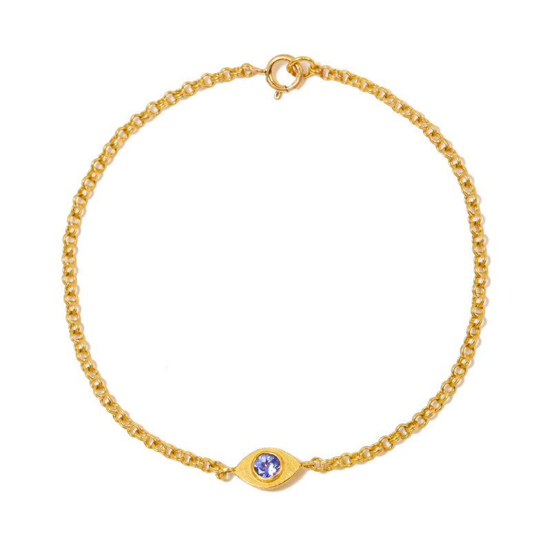 タンザナイト "エヴィル・アイ" ブレスレット TANZANITE