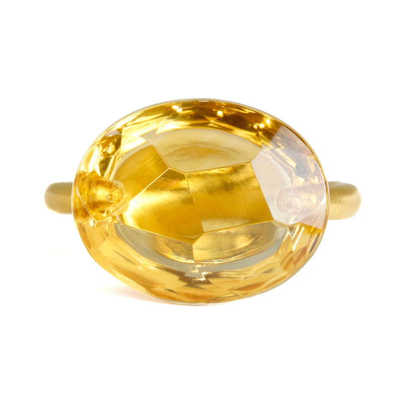 シトリン ”カボション”リング - マリーエレーヌ ドゥ タイヤック