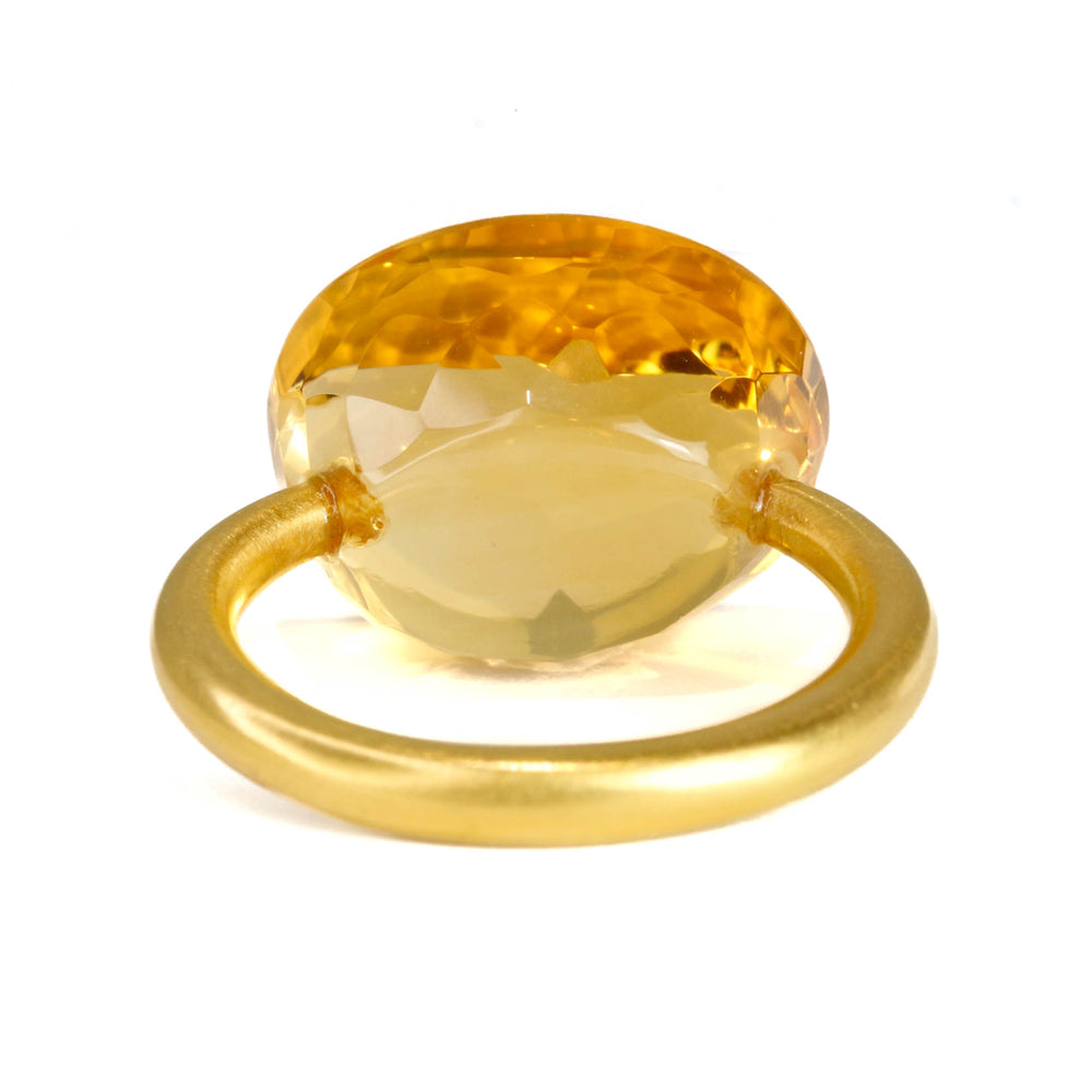 シトリン ”カボション”リング - マリーエレーヌ ドゥ タイヤック