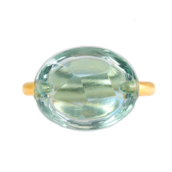 グリーンクォーツ "カボション" リング GREEN QUARTZ