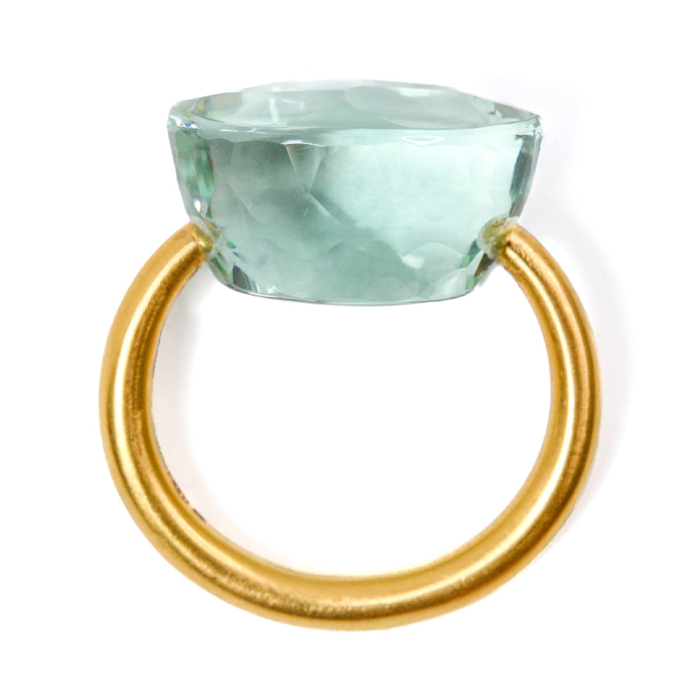 グリーンクォーツ ”カボション” リング - マリーエレーヌ ドゥ