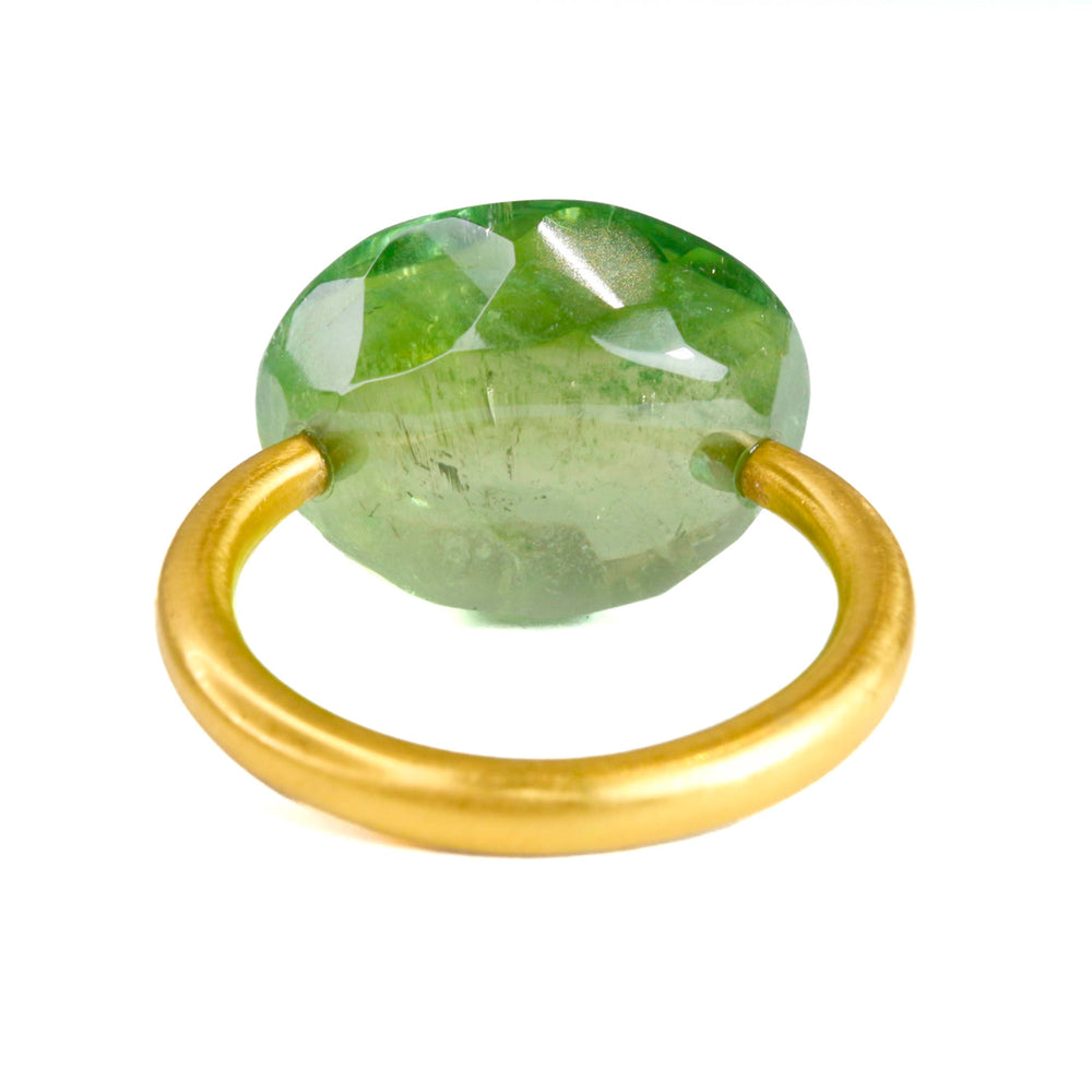 グリーントルマリン ”カボション”リング - マリーエレーヌ ドゥ
