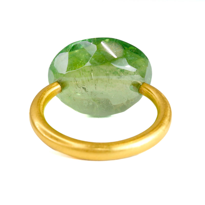マリーエレーヌ-ドゥ-タイヤック-リング-カボション-グリーン-トルマリン-ゴールド