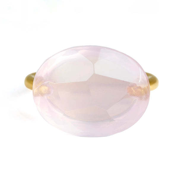 マリーエレーヌ-ドゥ-タイヤック-カボション-リング-ローズ-クォーツ-ゴールド