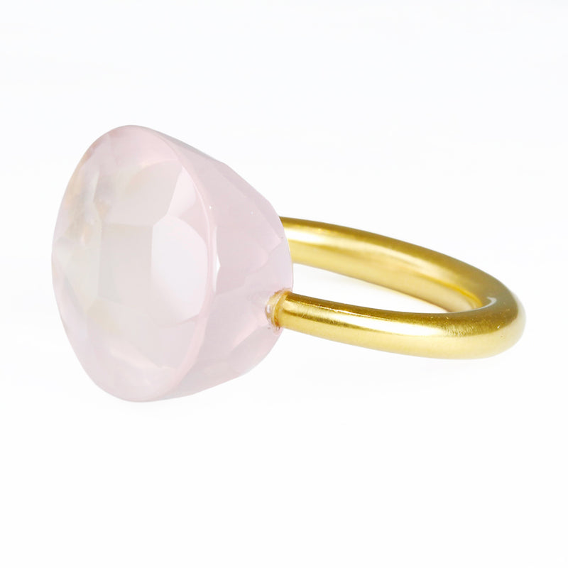 ローズクォーツ ”カボション” リング - マリーエレーヌ ドゥ