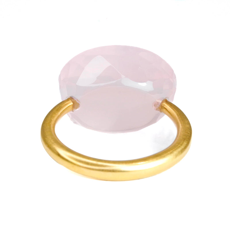 マリーエレーヌ-ドゥ-タイヤック-リング-カボション-ローズ-クォーツ-ゴールド