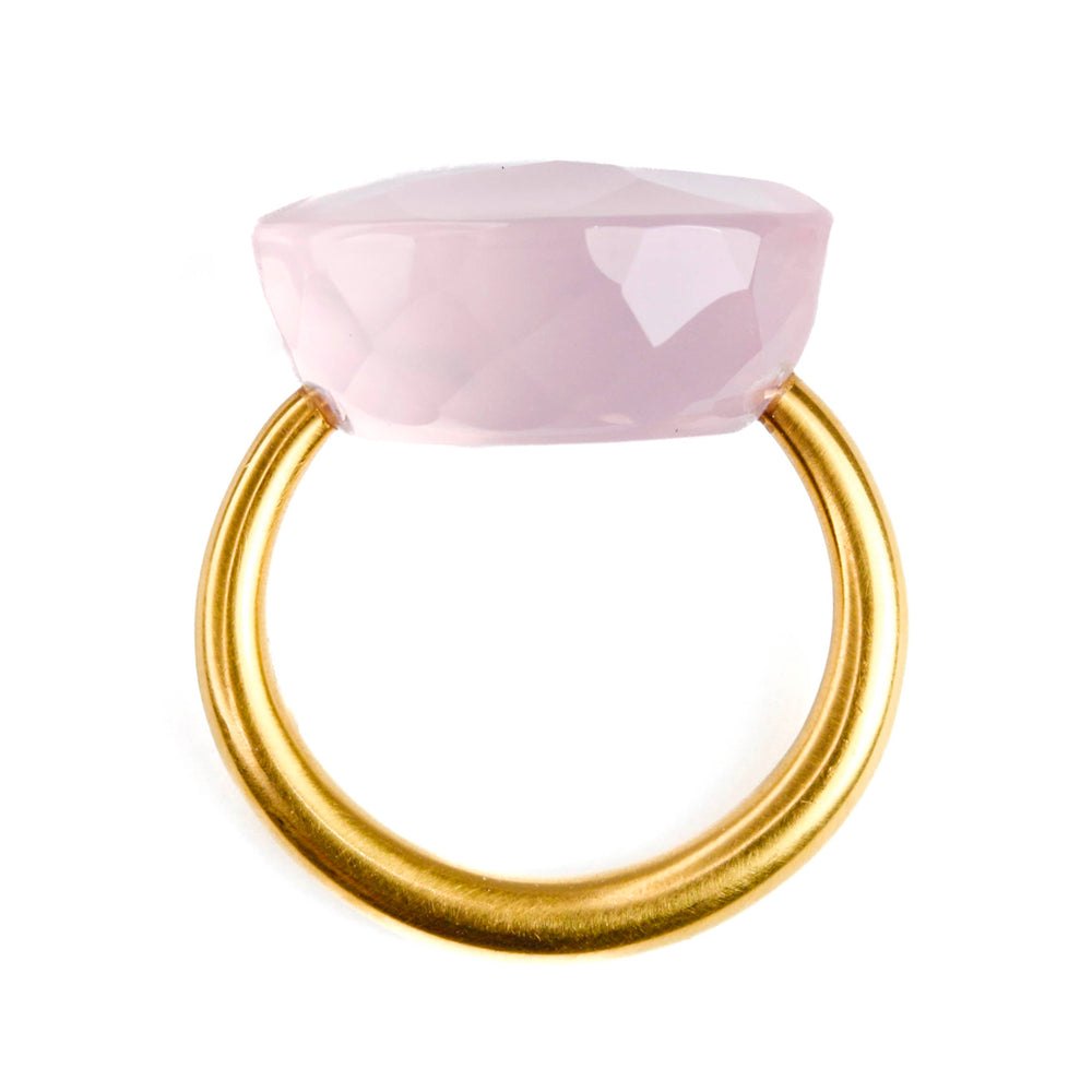 マリーエレーヌドゥタイヤック ローズクォーツカボションリング ローズクォーツ ”カボション” リング - マリーエレーヌ ドゥ
