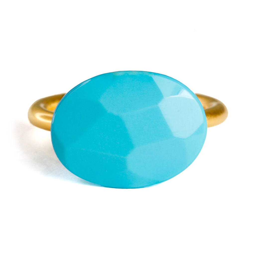 マリーエレーヌドゥタイヤック カボション リング ターコイズ”カボション”リング - マリーエレーヌ ドゥ タイヤック