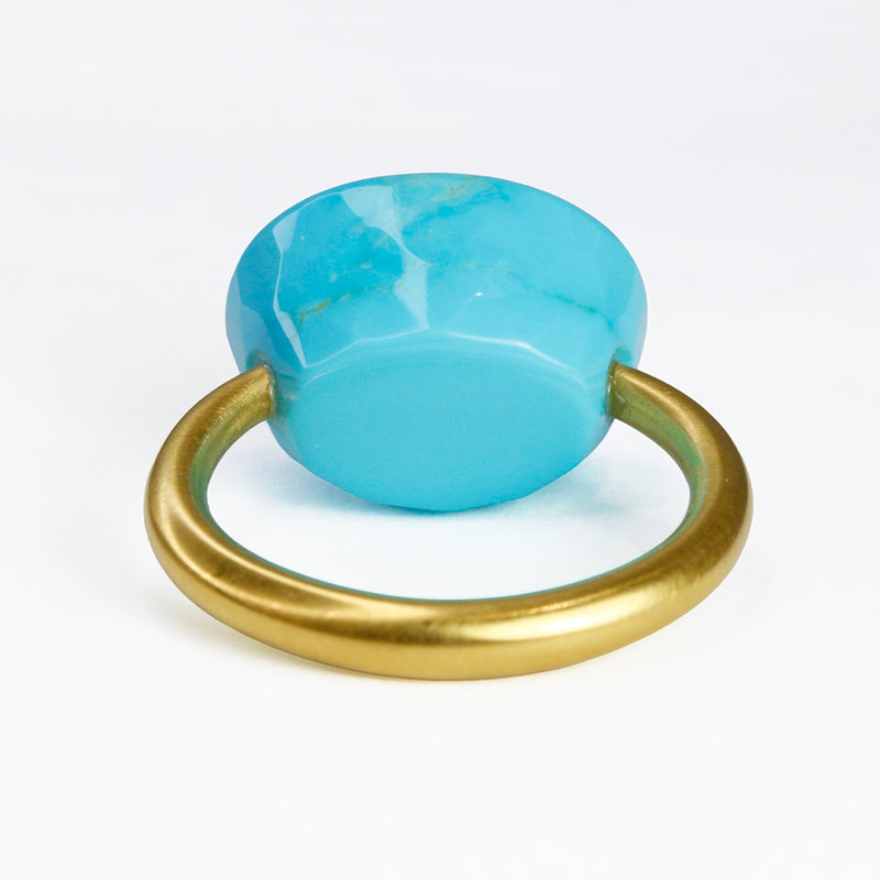 ターコイズ”カボション”リング - マリーエレーヌ ドゥ タイヤック