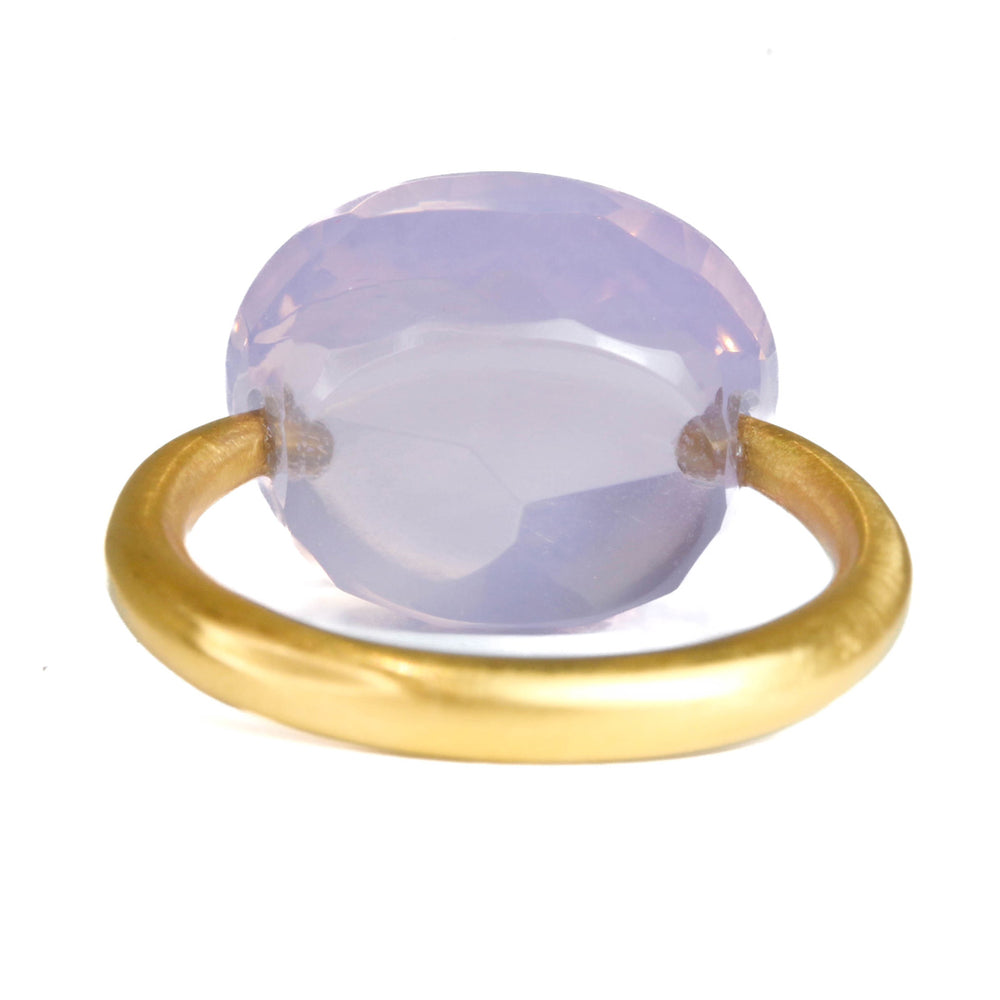 マリーエレーヌドゥタイヤック　ラベンダークオーツ　ヘキサゴン ラベンダークォーツ ”カボション” リング - マリーエレーヌ ドゥ