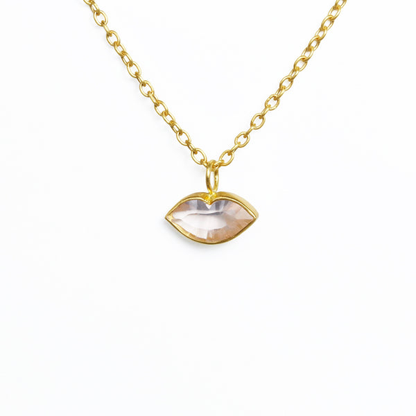 ローズクォーツ スモール "テンダー・キス" ペンダント ROSE QUARTZ