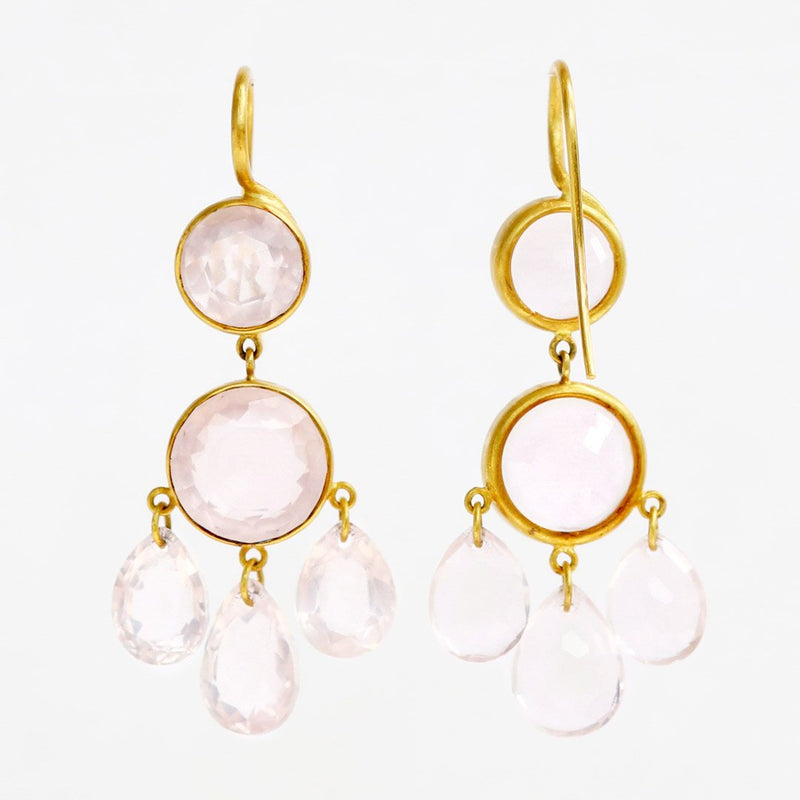 ピアス-ガブリエル-デストレ-ローズ-クォーツ-マリー-エレーヌ-ドゥ-タイヤック-ゴールド